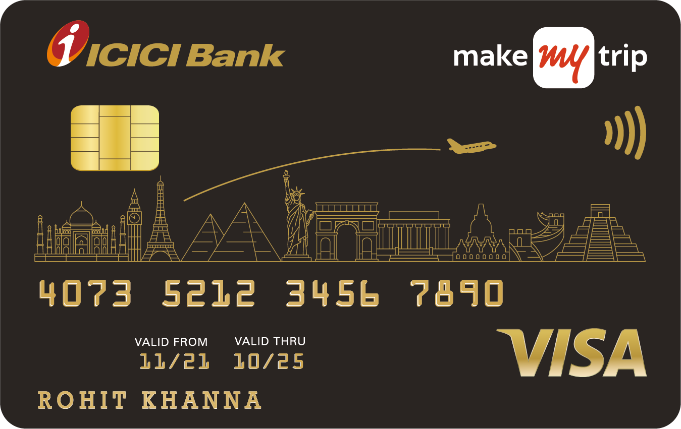 Icici Makemytrip Credit Card My Free Paisa 6991